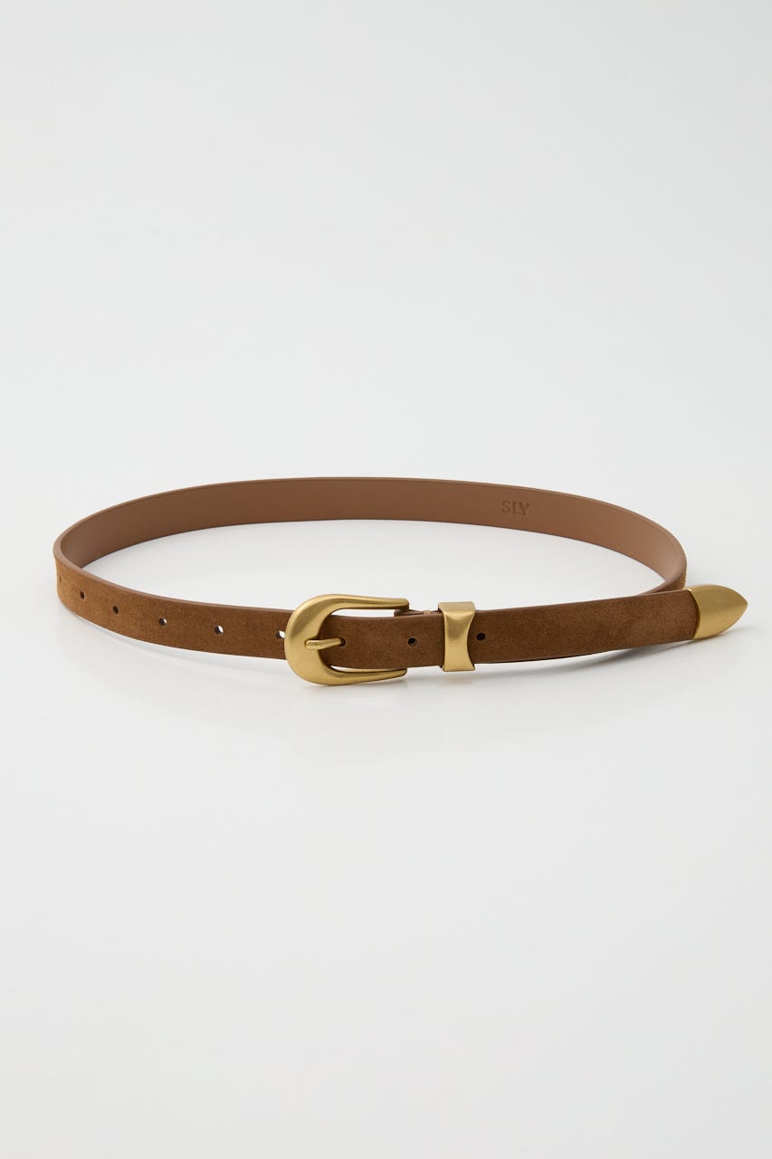 ROUND BUCKLE COW LEATHER ベルト BEG FREE