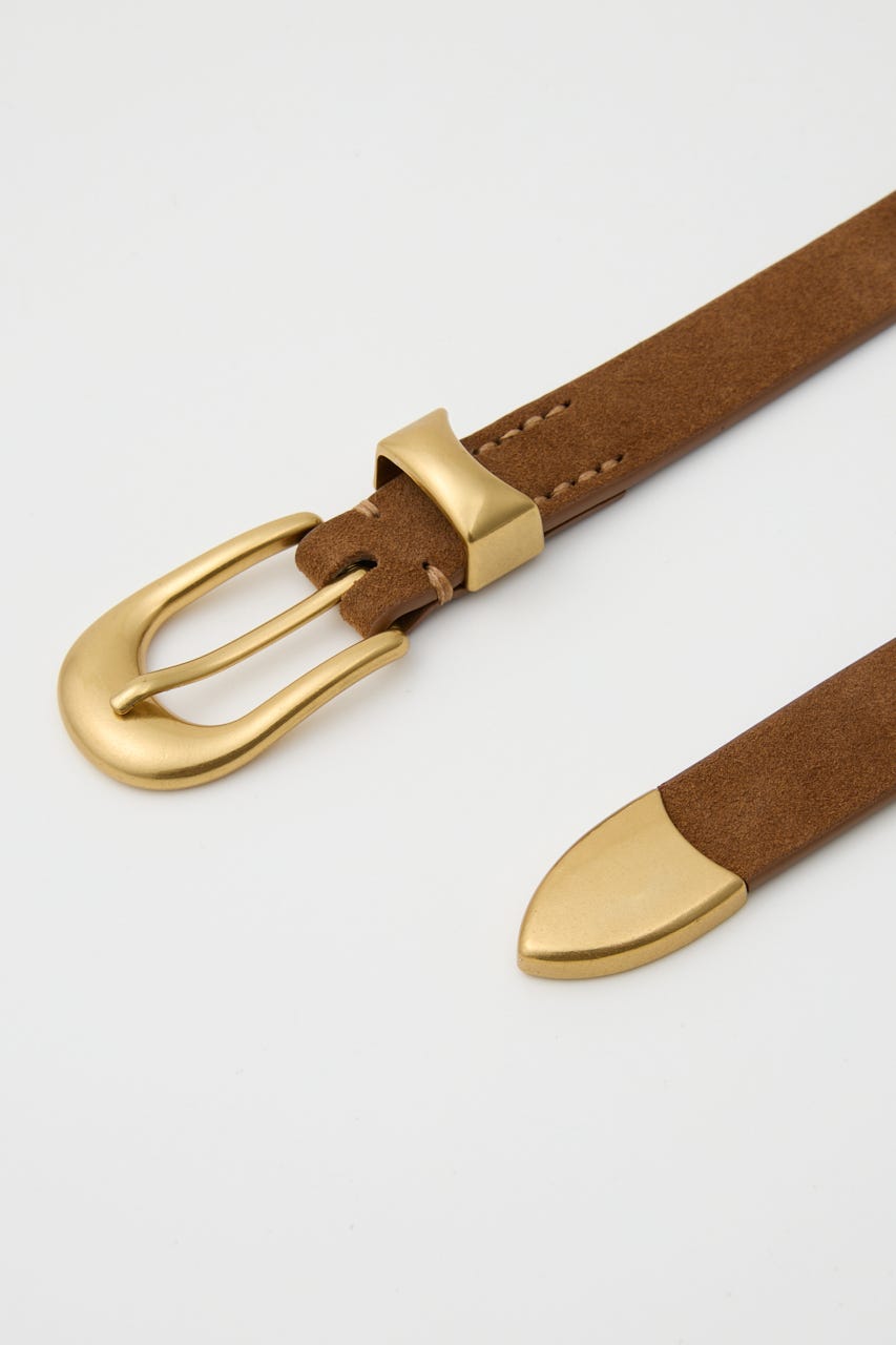 ROUND BUCKLE COW LEATHER ベルト BEG FREE