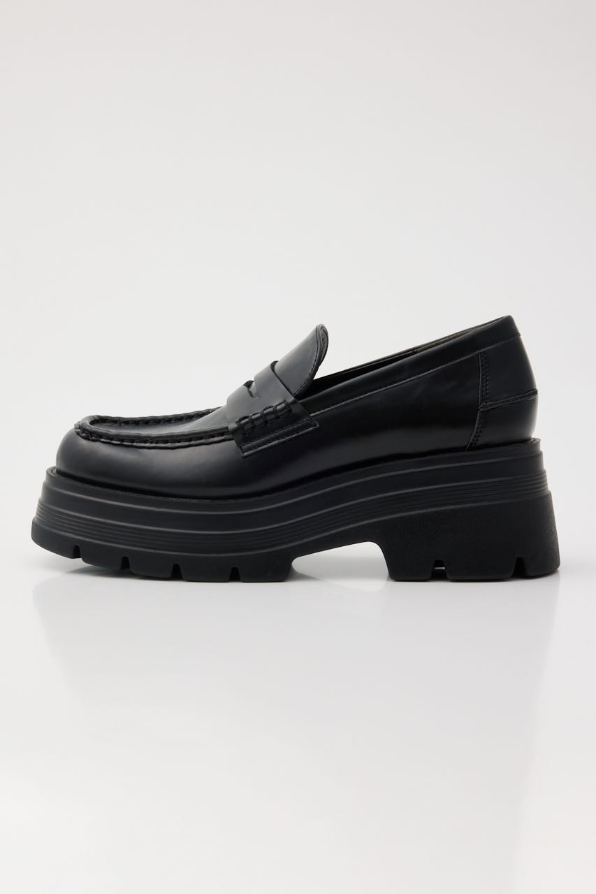 PLATFORM ローファー BLK S