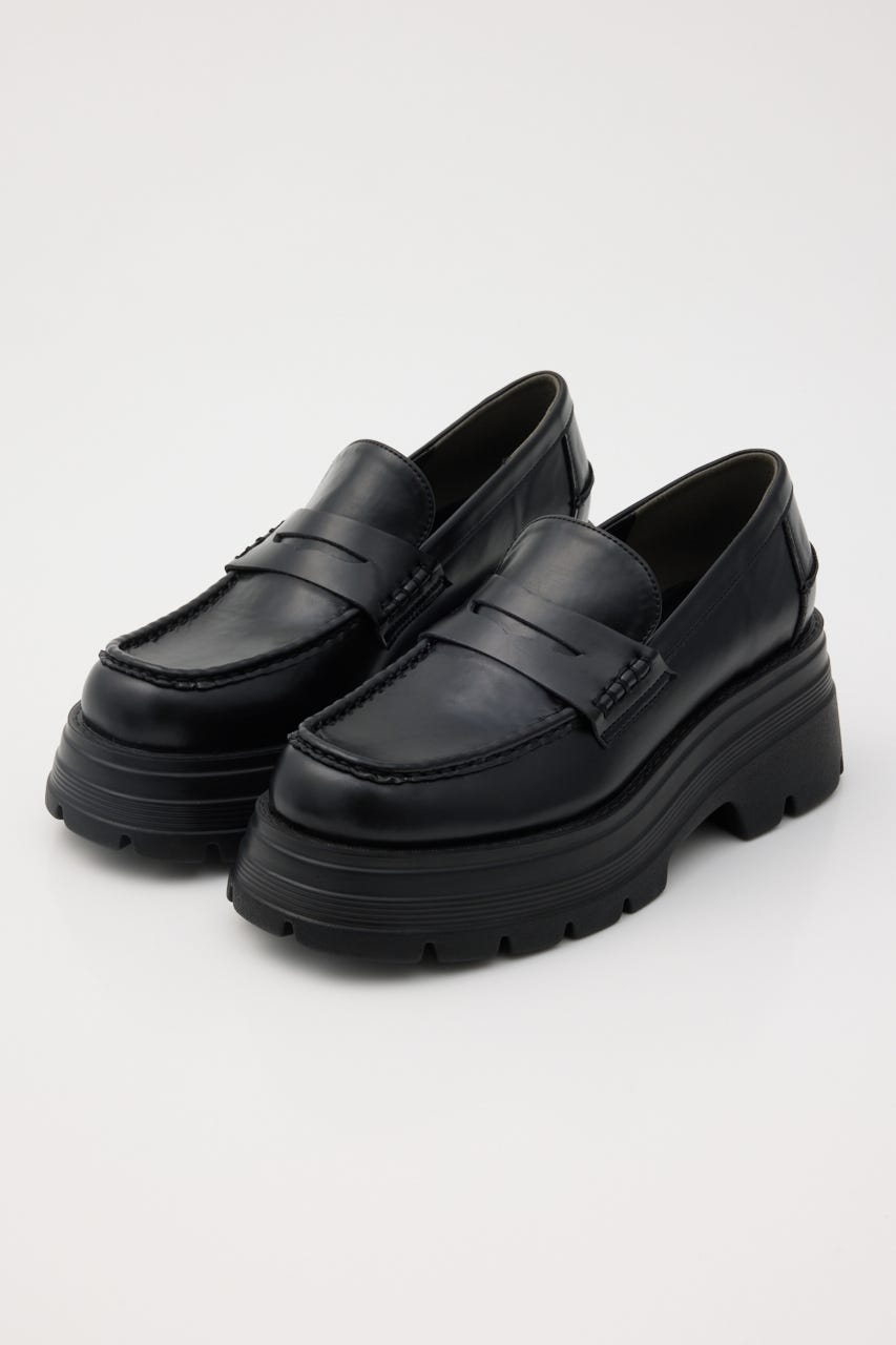PLATFORM ローファー BLK S
