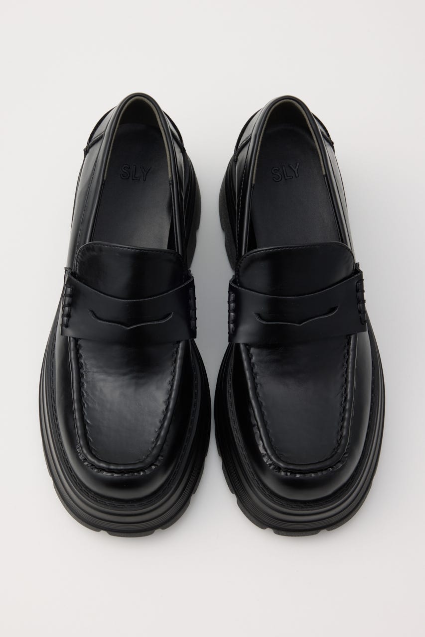 PLATFORM ローファー BLK S