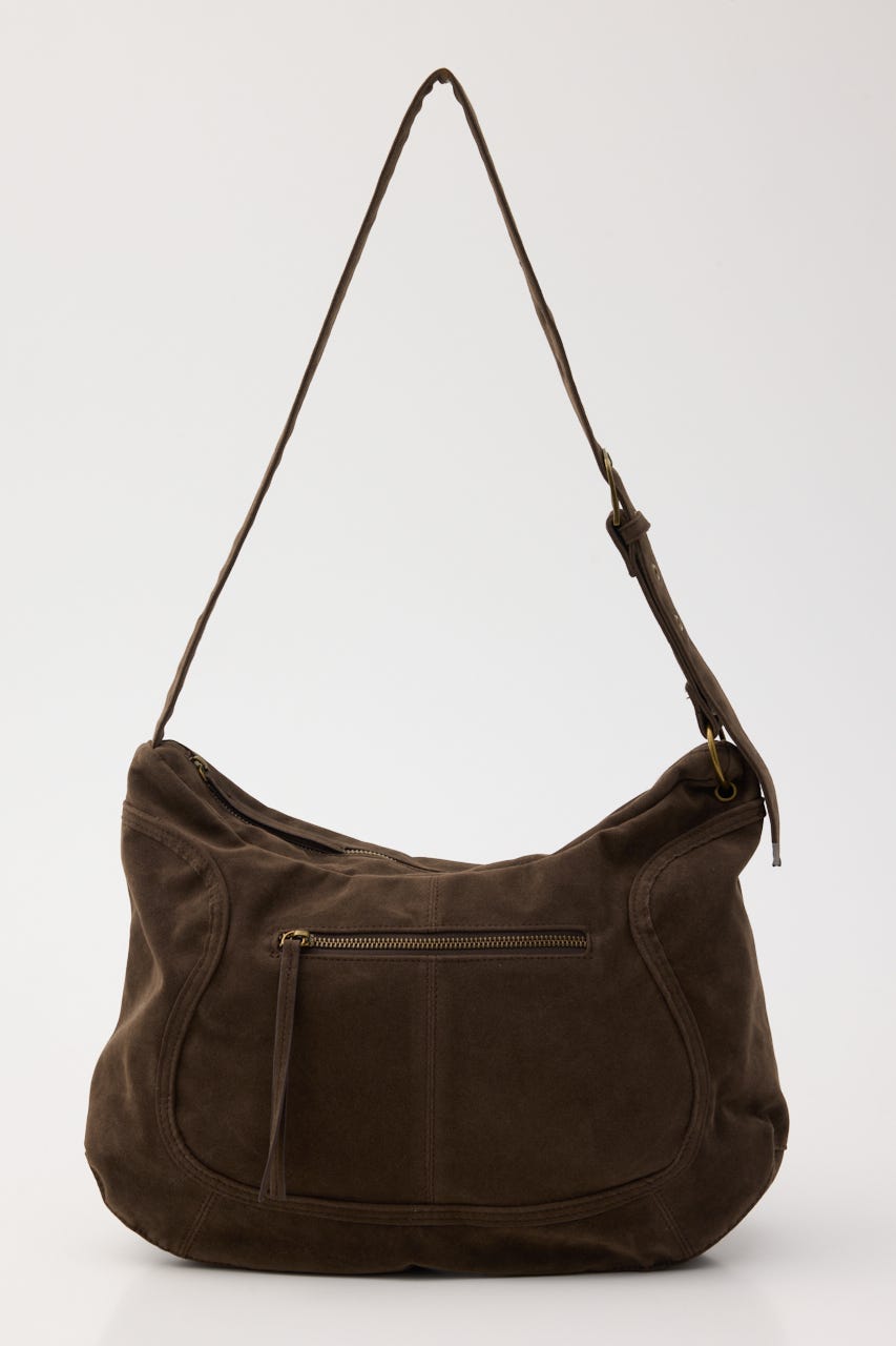 ZIP SHOULDER バッグ BRN FREE
