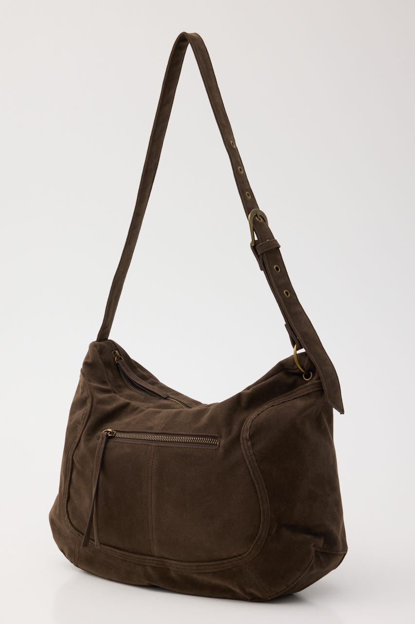 ZIP SHOULDER バッグ BRN FREE
