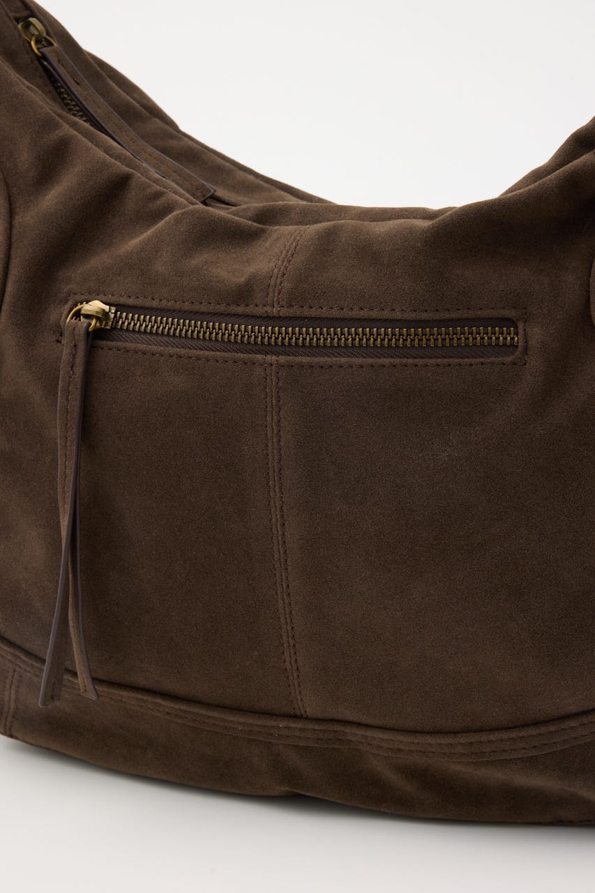 ZIP SHOULDER バッグ BRN FREE