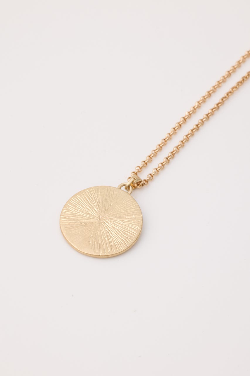 HORSE COIN CHARM ネックレス GLD FREE