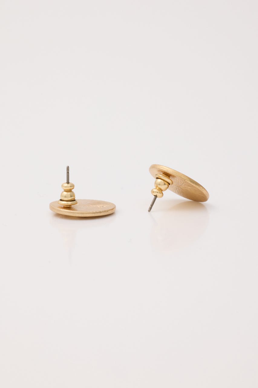 HORSE COIN CHARM ピアス GLD FREE