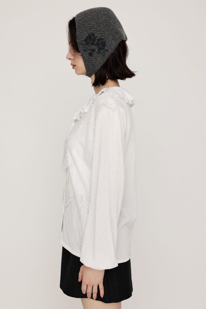 CLASSICAL HG KNIT ブラウス O/WHT FREE