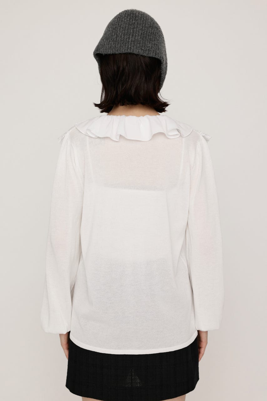 CLASSICAL HG KNIT ブラウス O/WHT FREE