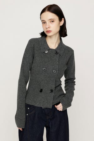 【AW PRE ORDER 第2弾】DOUBLE BUTTON KNIT ジャケット