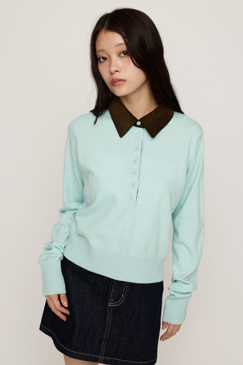 COLLAR DOCKING HG POLO トップス MINT FREE