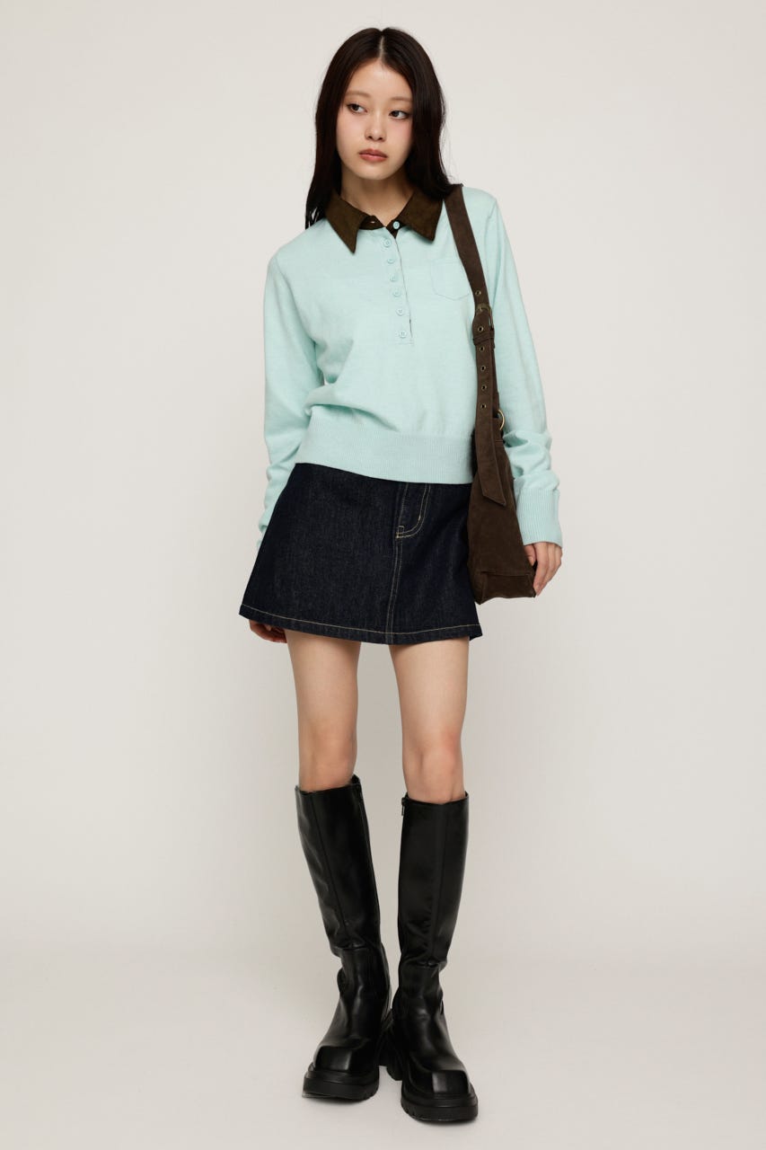 COLLAR DOCKING HG POLO トップス MINT FREE