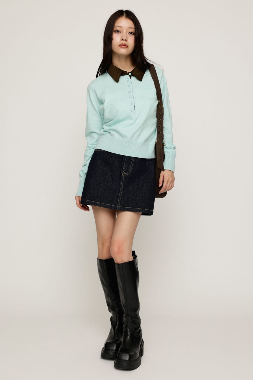 COLLAR DOCKING HG POLO トップス MINT FREE