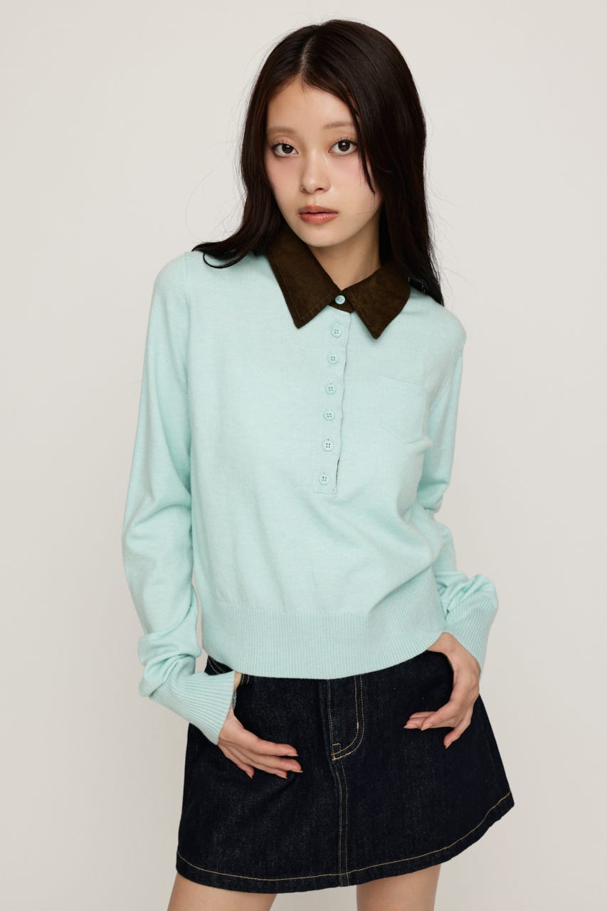 COLLAR DOCKING HG POLO トップス MINT FREE