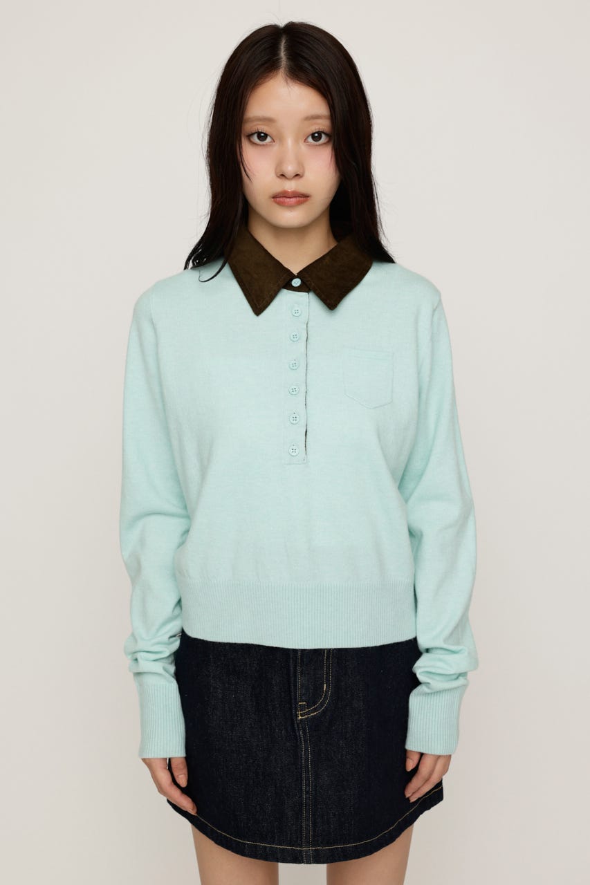 COLLAR DOCKING HG POLO トップス MINT FREE