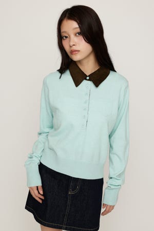 COLLAR DOCKING HG POLO トップス