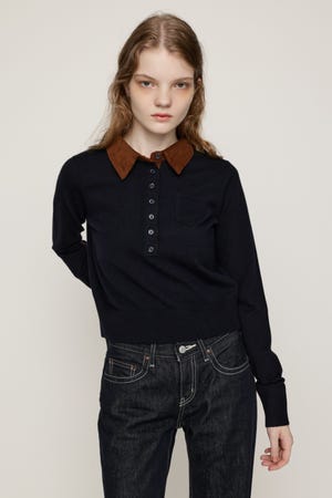 COLLAR DOCKING HG POLO トップス