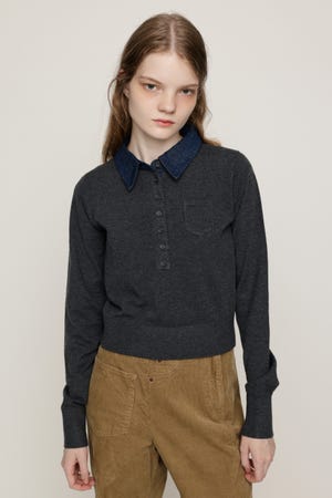 COLLAR DOCKING HG POLO トップス