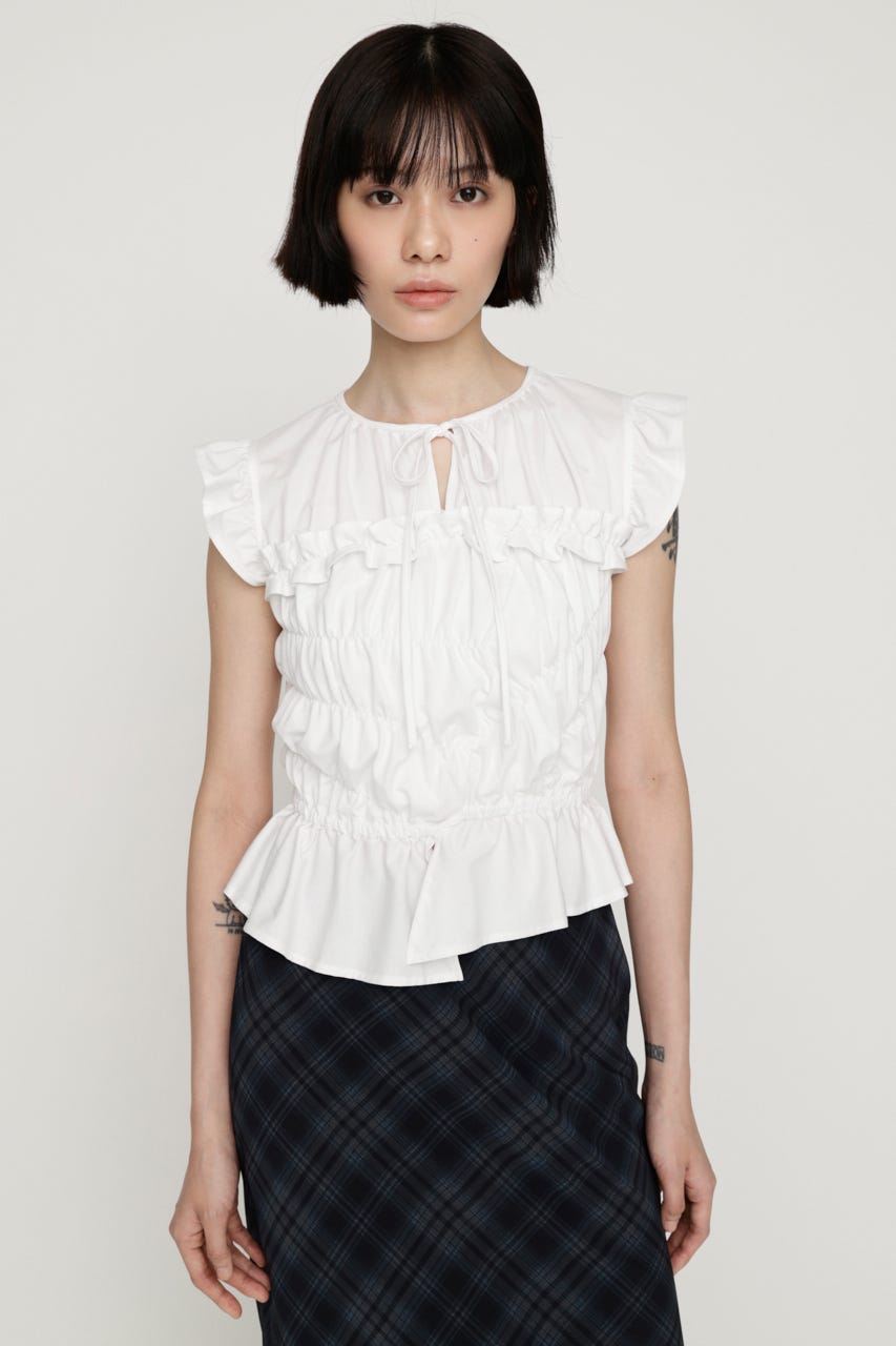 SLY | ASYMMETRY SHIRRING トップス (タンクトップ ) |SHEL'TTER WEBSTORE