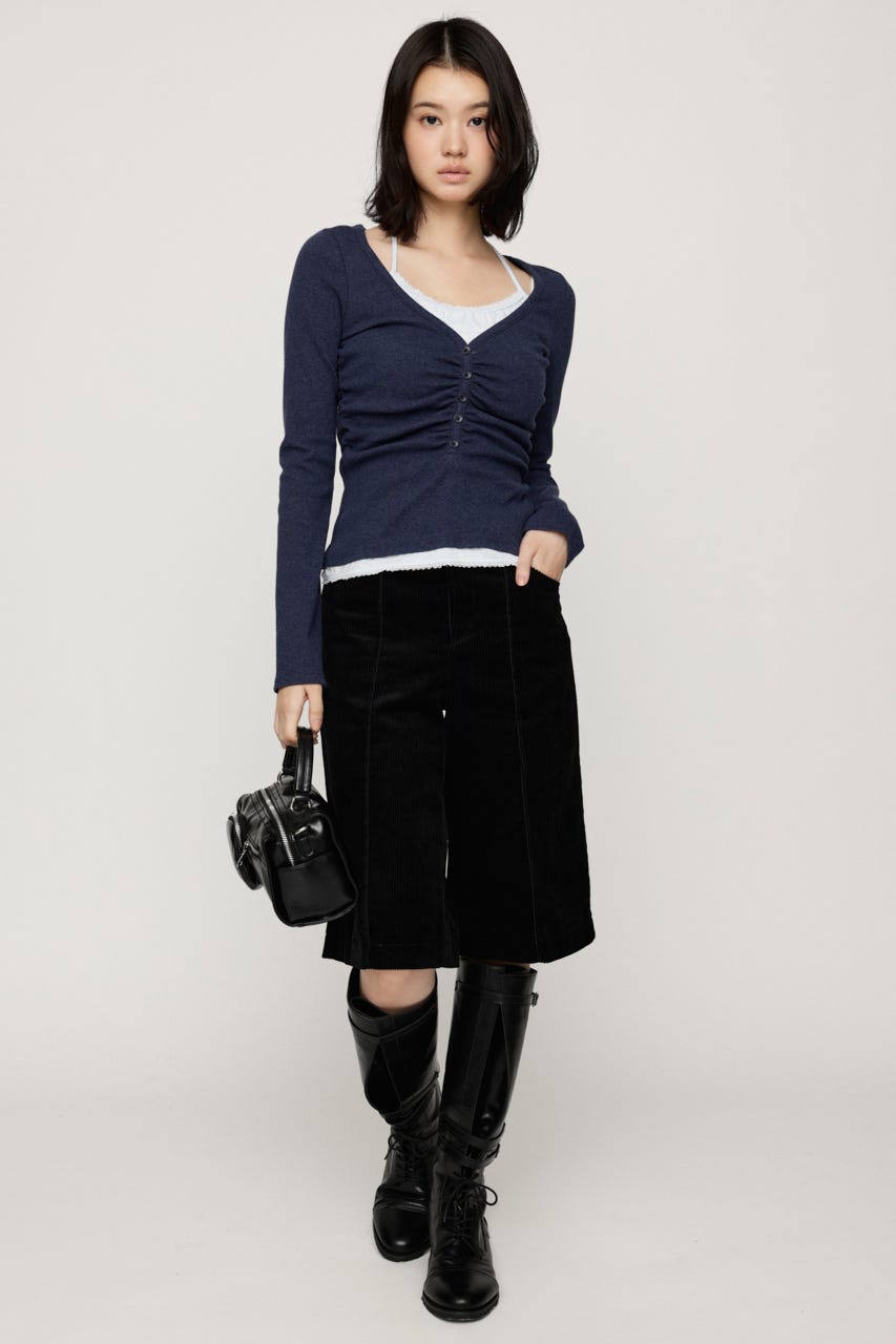 【LIMITED ITEM】LAYERED LIKE CUT トップス NVY FREE