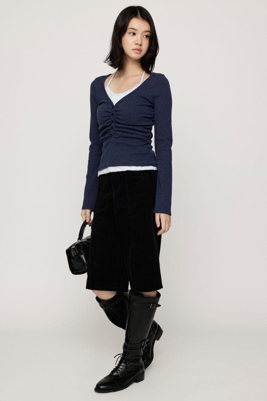 【LIMITED ITEM】LAYERED LIKE CUT トップス NVY FREE