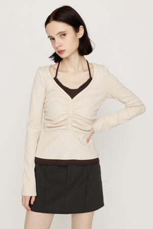 【LIMITED ITEM】LAYERED LIKE CUT トップス