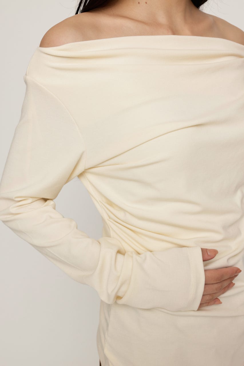 ASYMMETRY OFFSHOULDER トップス IVOY FREE