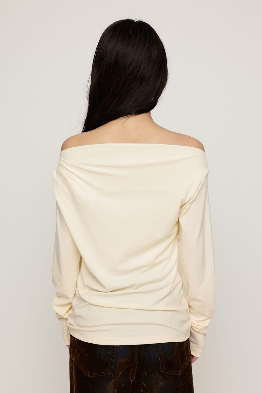 ASYMMETRY OFFSHOULDER トップス IVOY FREE
