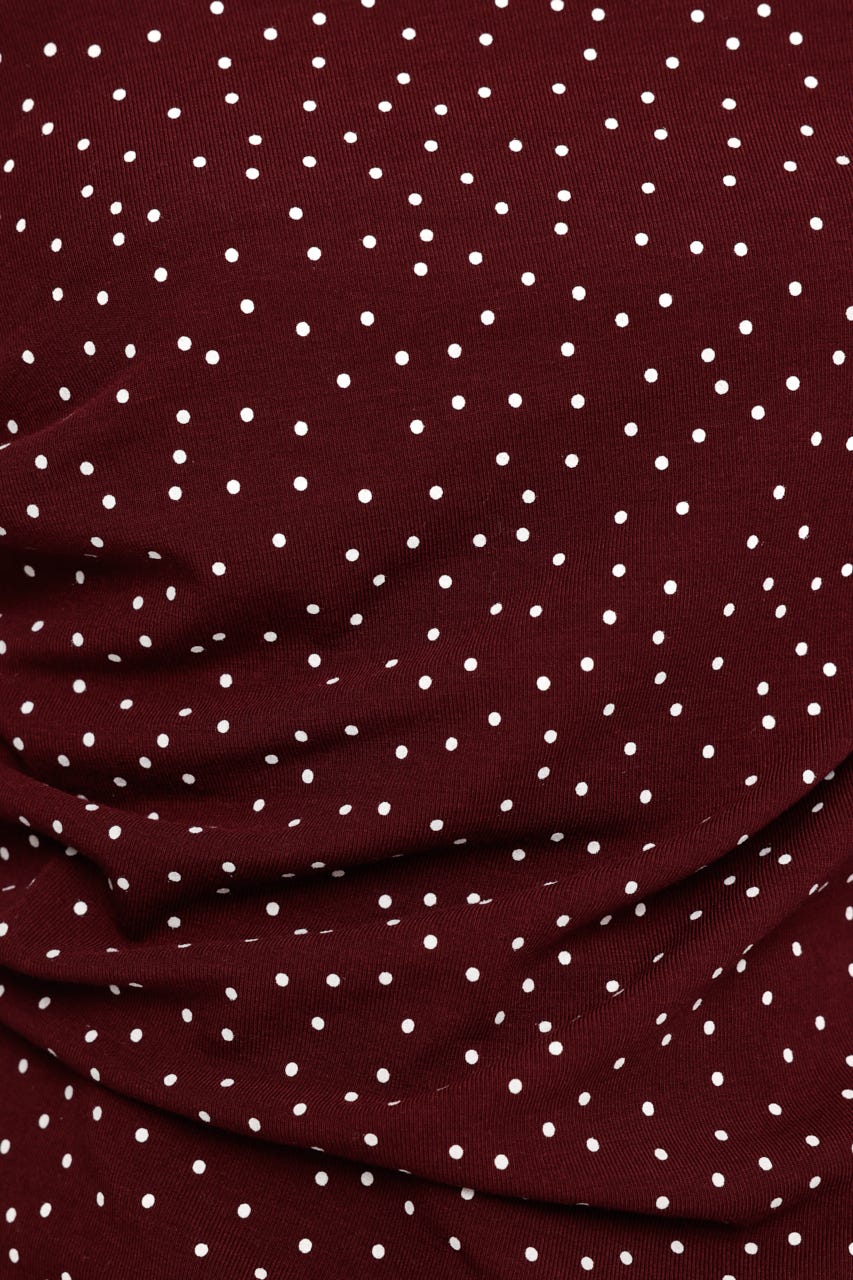 ASYMMETRY OFFSHOULDER トップス M/RED FREE