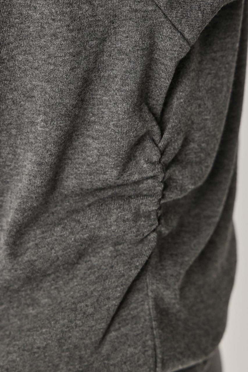 DOLMAN CUT TIE ショートワンピース T.GRY FREE
