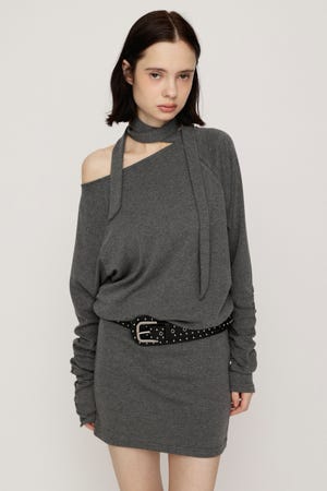 DOLMAN CUT TIE ショートワンピース