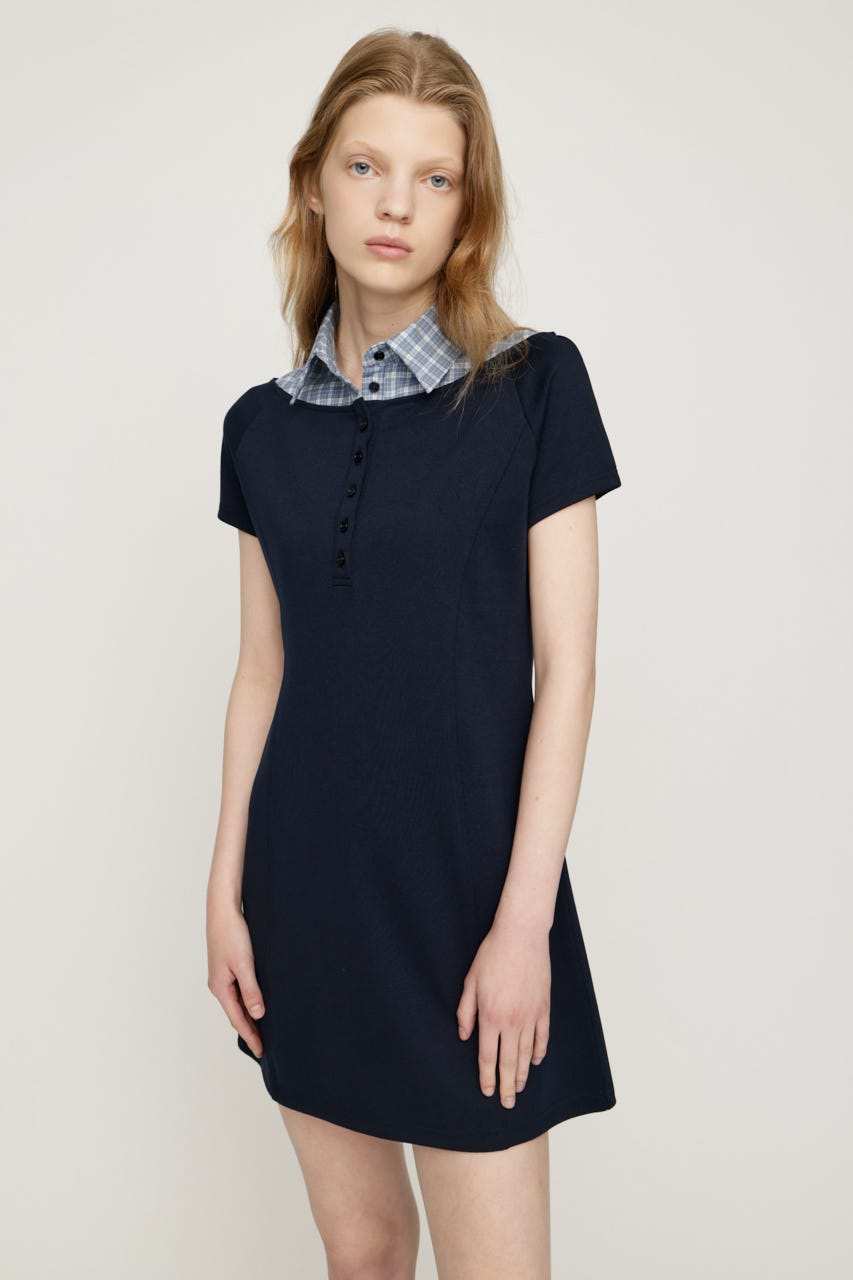 DOCKING HENRY CUT ショートワンピース NVY 1