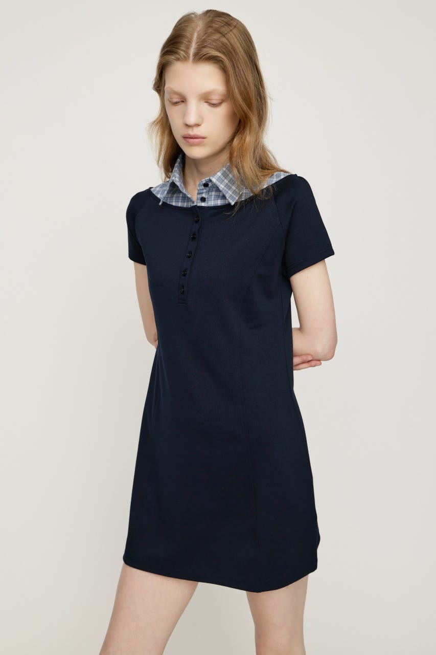 DOCKING HENRY CUT ショートワンピース NVY 1
