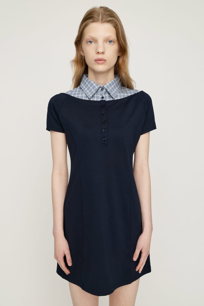 DOCKING HENRY CUT ショートワンピース NVY 1