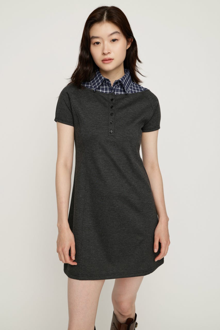DOCKING HENRY CUT ショートワンピース T.GRY 2