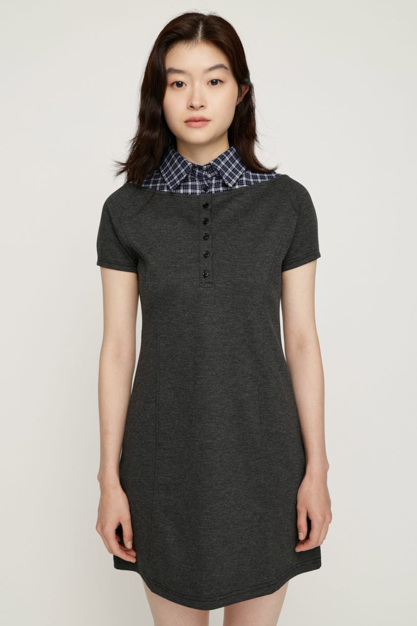 DOCKING HENRY CUT ショートワンピース T.GRY 2