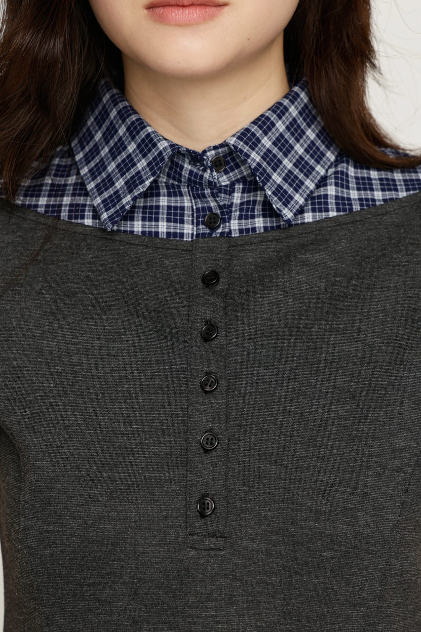 DOCKING HENRY CUT ショートワンピース T.GRY 2