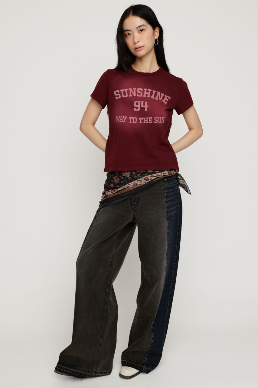 TONAL MIX DENIM パンツ M/BLK 1