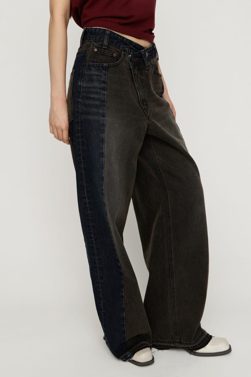 TONAL MIX DENIM パンツ M/BLK 1
