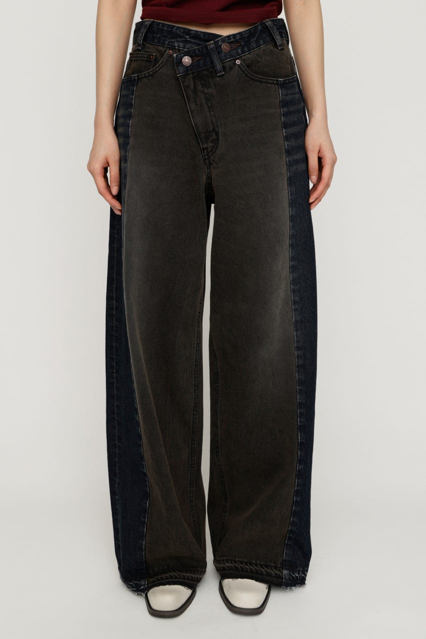 TONAL MIX DENIM パンツ M/BLK 1