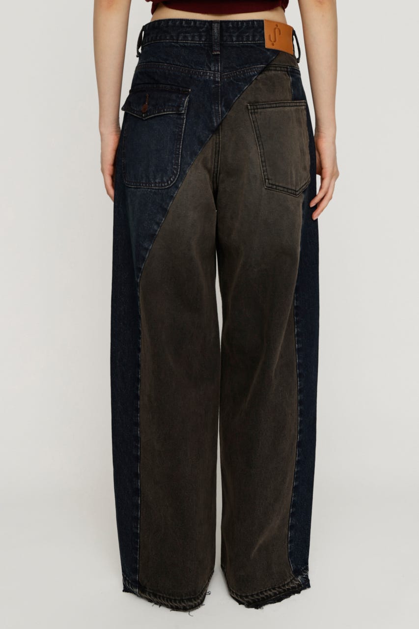 TONAL MIX DENIM パンツ M/BLK 1