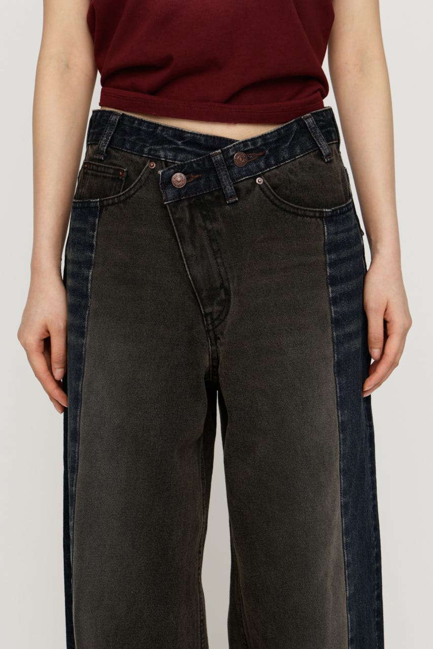 TONAL MIX DENIM パンツ M/BLK 1