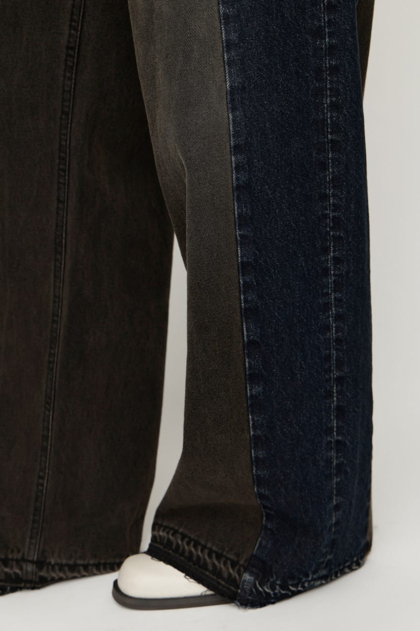 TONAL MIX DENIM パンツ M/BLK 1