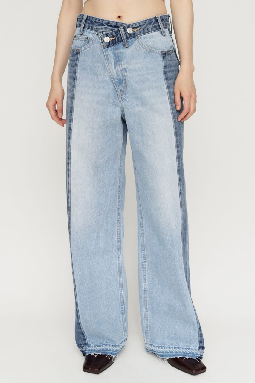 TONAL MIX DENIM パンツ M/BLU 2