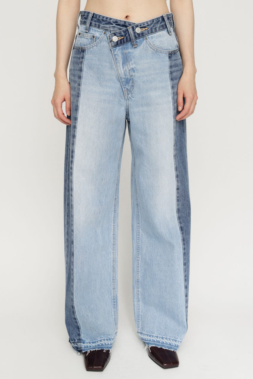 TONAL MIX DENIM パンツ M/BLU 2
