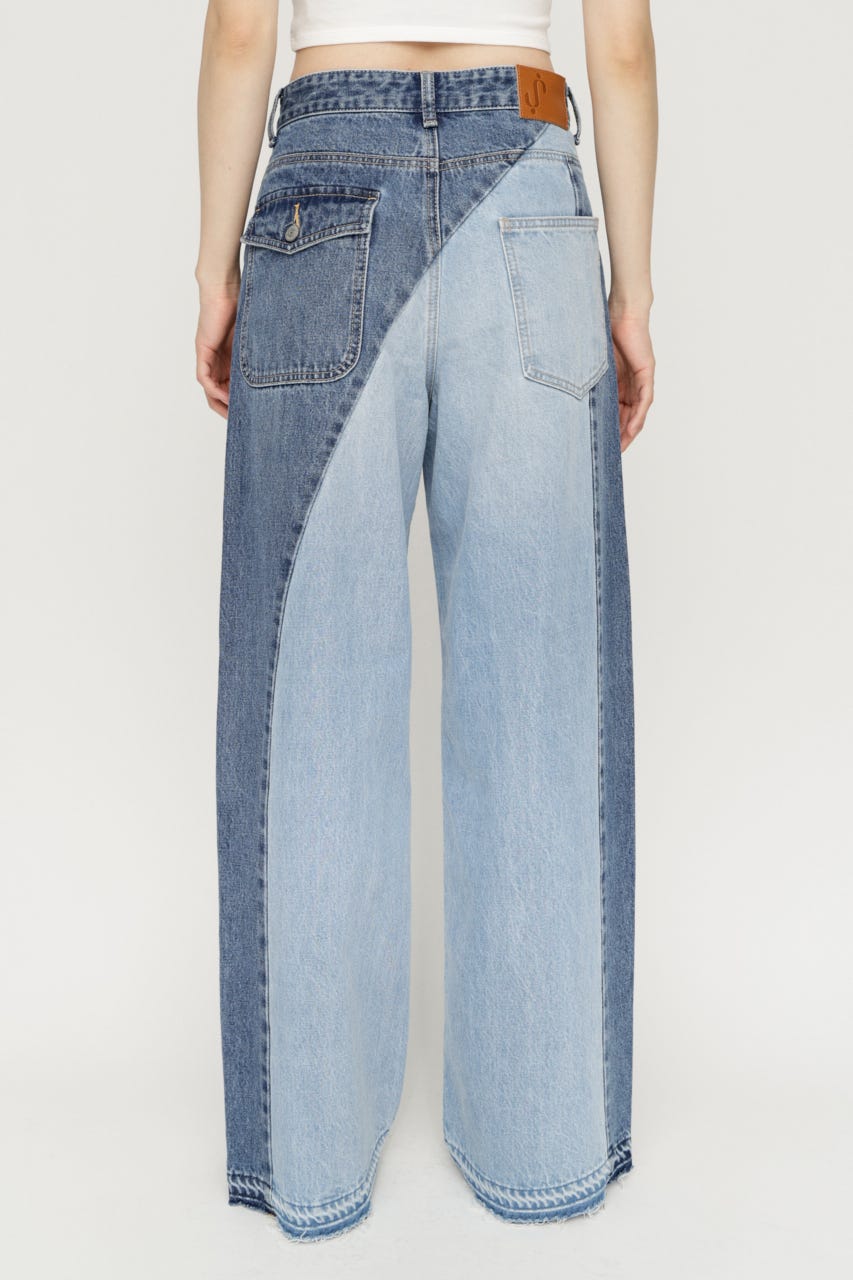 TONAL MIX DENIM パンツ M/BLU 2