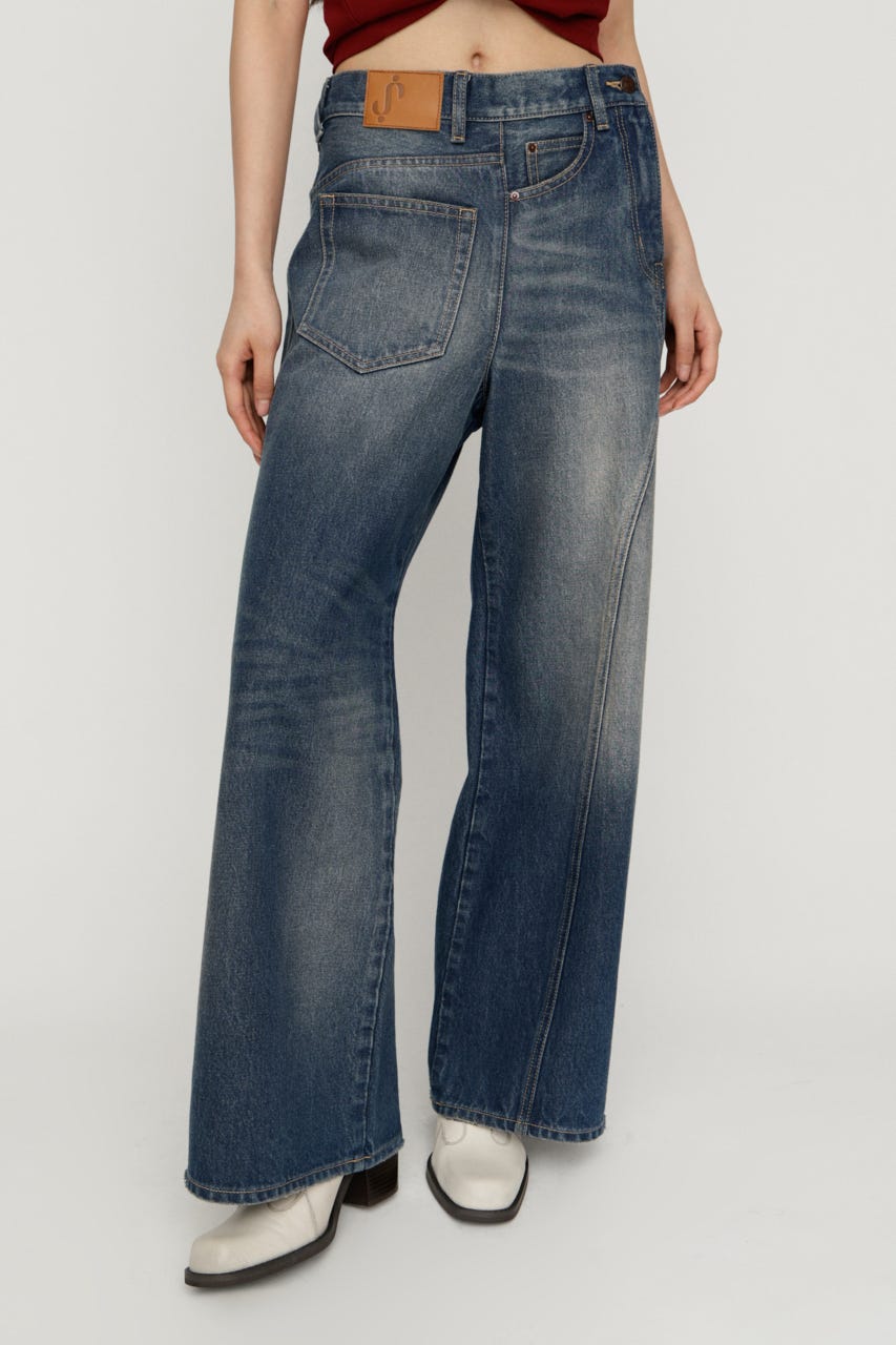 BACK TO FRONT DENIM パンツ BLU 0