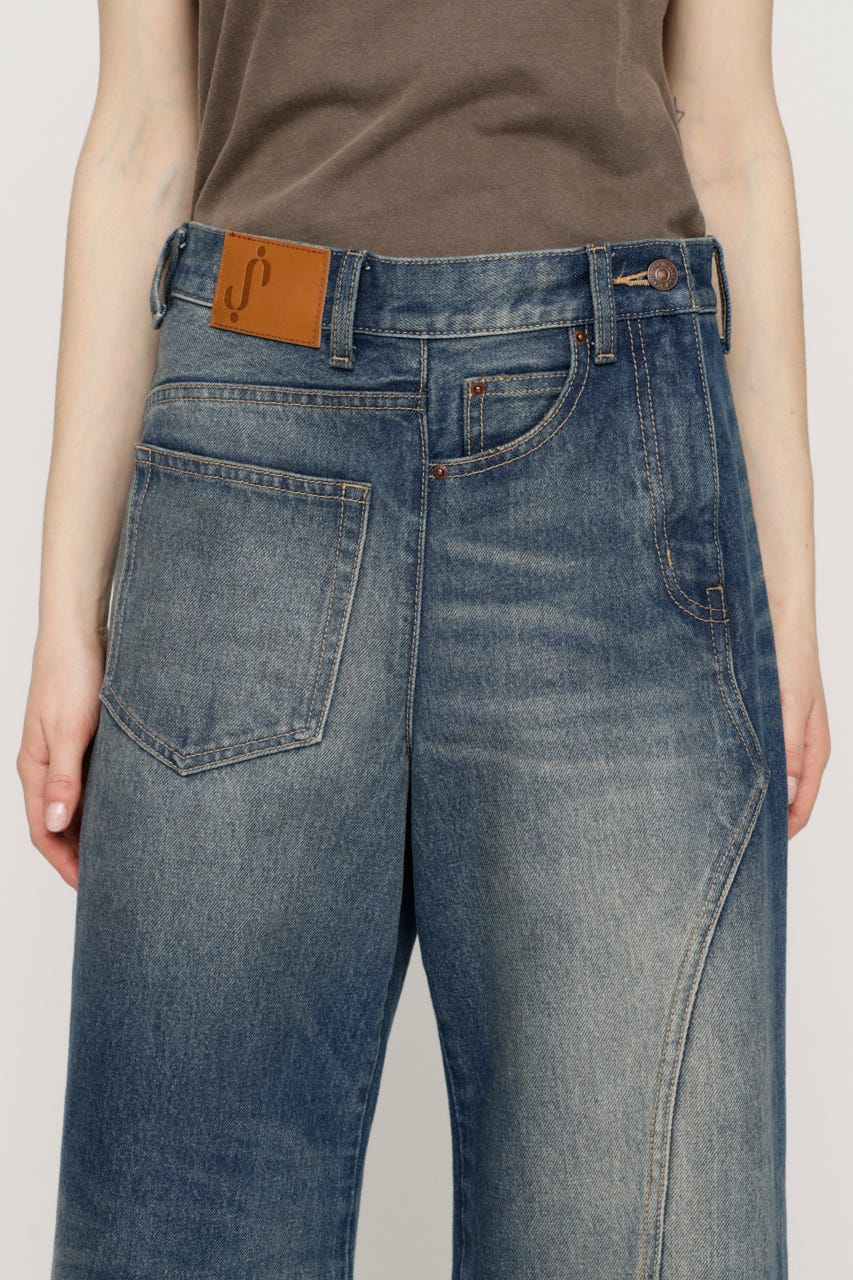 BACK TO FRONT DENIM パンツ BLU 0