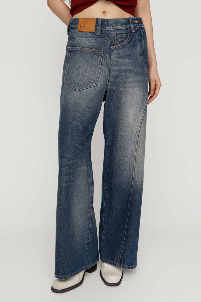 BACK TO FRONT DENIM パンツ BLU 0