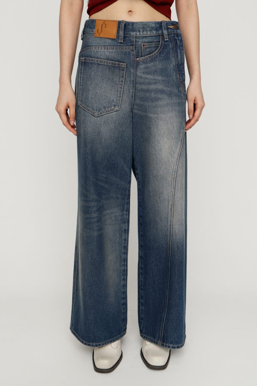 BACK TO FRONT DENIM パンツ BLU 0