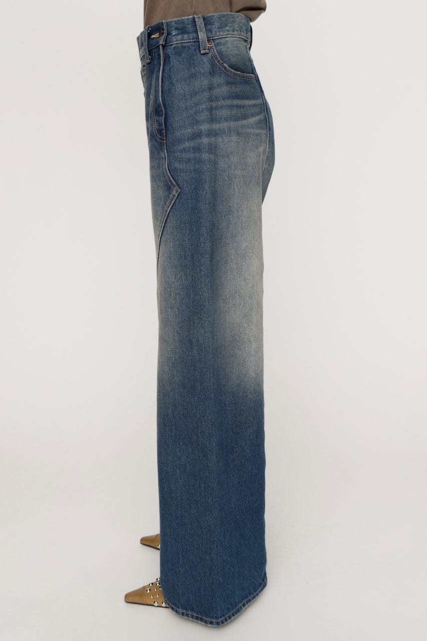 BACK TO FRONT DENIM パンツ BLU 0